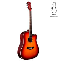 Акустична гітара Alfabeto WG150 (3 Tone Sunburst) (T03) + чохол